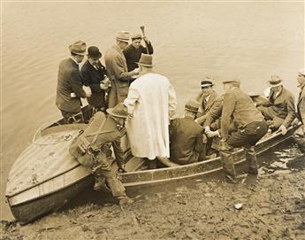 (THE FLOOD OF 1936) A group of 16 photographs from the Massachusetts Works Progress Administration depicting the flood and its aftermat